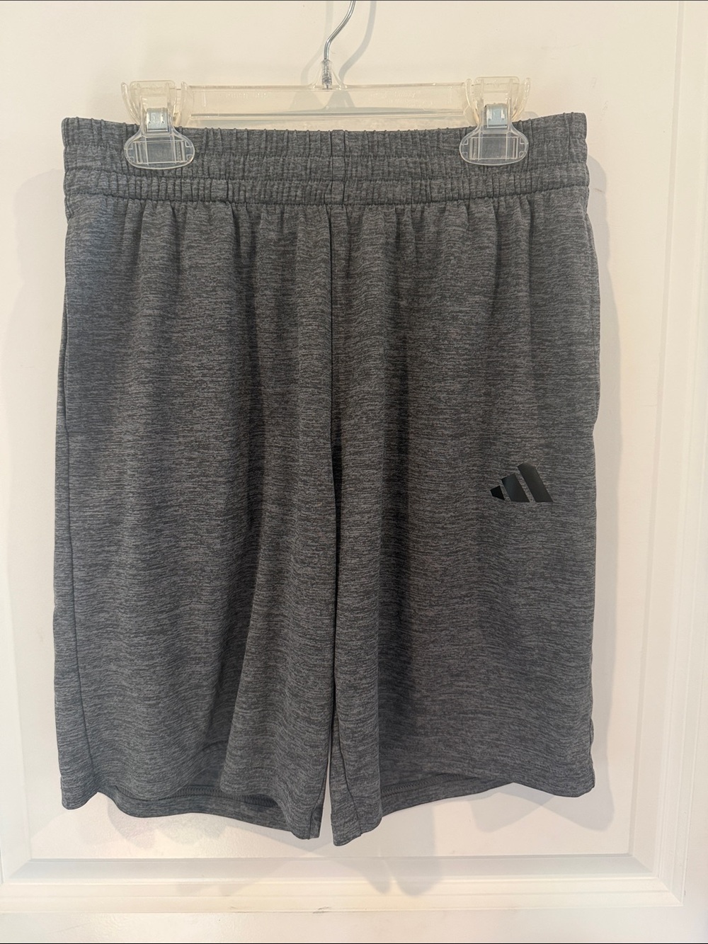 adidas Gray Heather Athletic Shorts for Kids
